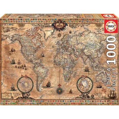 Educa 15159 - Antik térkép - 1000 db-os puzzle
