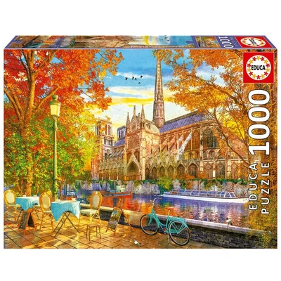 Educa 19936 - Notre Dame ősszel - 1000 db-os puzzle