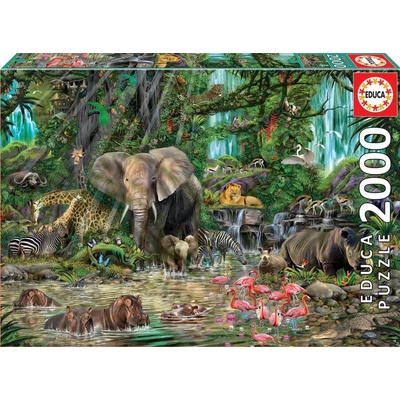 Educa 16013 - Afrikai dzsungel - 2000 db-os puzzle