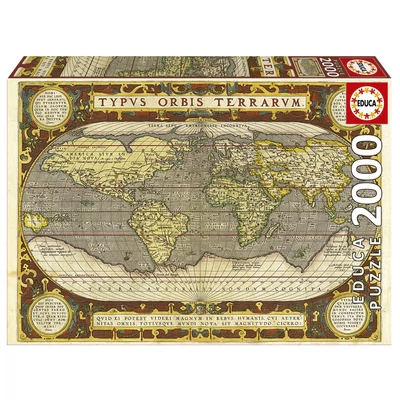 Educa 19620 - Világtérkép - 2000 db-os puzzle