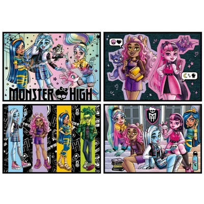 Educa 19706 - Monster High - 4 az 1-ben puzzle (50,80,100,150)