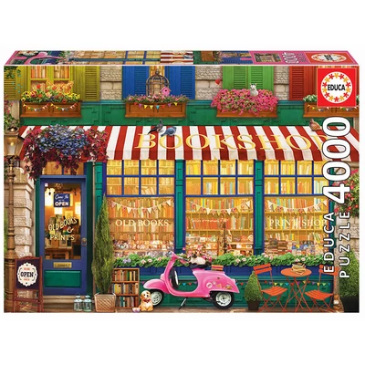 Educa 18582- Vintage könyvesbolt - 4000 db-os puzzle