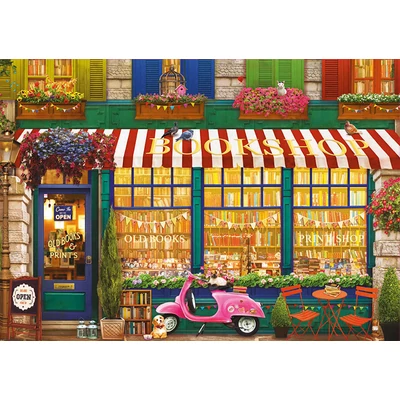 Educa 18582- Vintage könyvesbolt - 4000 db-os puzzle