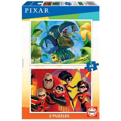 Educa 18634 - Disney Pixar mesék  - 2 x 48 db-os puzzle