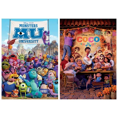 Educa 18635 - Szörny Egyetem és Coco - 2 x 100 db-os puzzle