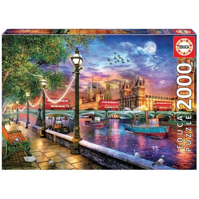 Educa 19046 - Naplemente Londonban - 2000 db-os puzzle
