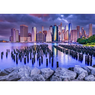 Enjoy Puzzle - 1065 - Cloudy Sky Over Manhattan, New York - 1000 db-os puzzle