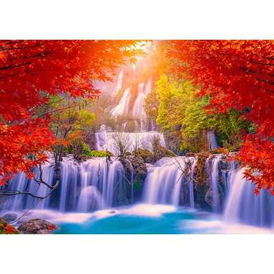 Enjoy Puzzle - 1287 - Thee Lor Su Waterfall in Autumn, Thailand - 1000 db-os puzzle