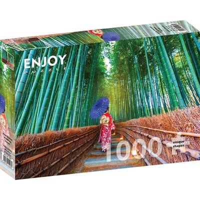 Enjoy Puzzle - 1293 - Asian Woman in Bamboo Forest - 1000 db-os puzzle