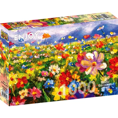 Enjoy Puzzle - 1341 - Colorful Flower Meadow - 1000 db-os puzzle