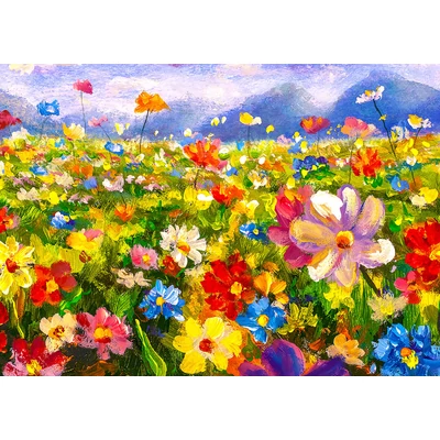 Enjoy Puzzle - 1341 - Colorful Flower Meadow - 1000 db-os puzzle