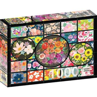 Enjoy Puzzle - 2045 - Lacy's Flower Garden - 1000 db-os puzzle
