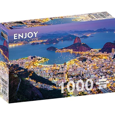 Enjoy Puzzle - 2075 - Rio de Janeiro by Night, Brazil - 1000 db-os puzzle