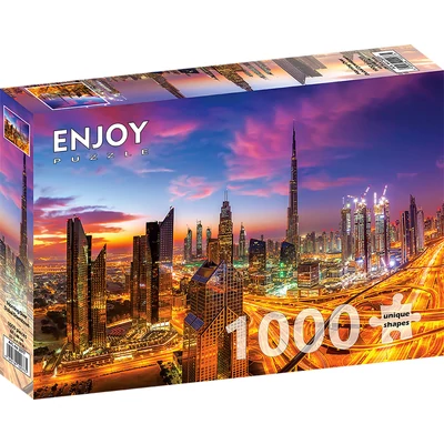 Enjoy Puzzle - 2077 - Morning Over Dubai Downtown - 1000 db-os puzzle