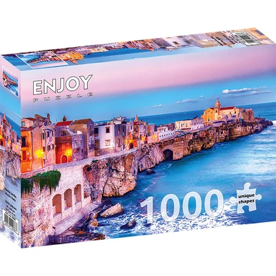 Enjoy Puzzle - 2086 - Vieste on the Rocks, Italy - 1000 db-os puzzle