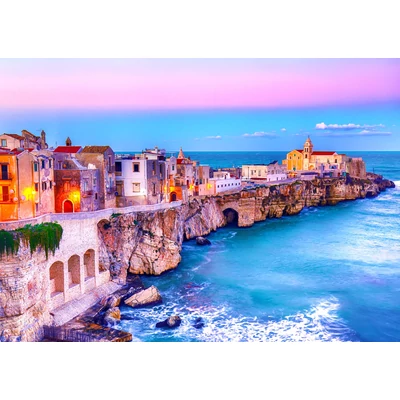 Enjoy Puzzle - 2086 - Vieste on the Rocks, Italy - 1000 db-os puzzle