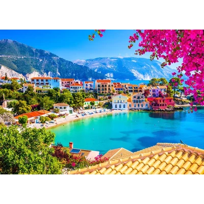 Enjoy Puzzle - 2092 - Assos Village in Cephalonia, Greece - 1000 db-os puzzle