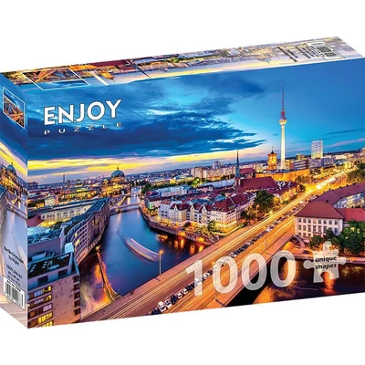 Enjoy Puzzle - 2068 - Berlin Cityscape by Night - 1000 db-os puzzle