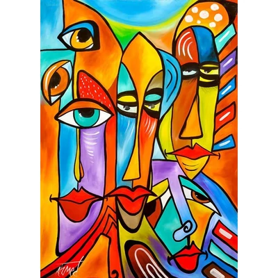 Enjoy Puzzle - 1865 - Bico Faces - 1000 db-os puzzle