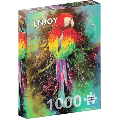 Enjoy Puzzle - 1787 - Colorful Parrot - 1000 db-os puzzle