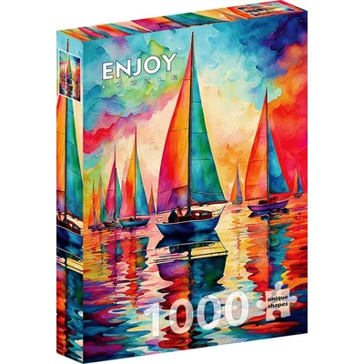 Enjoy 2305 - Colorful Sailboats - 1000 db-os puzzle