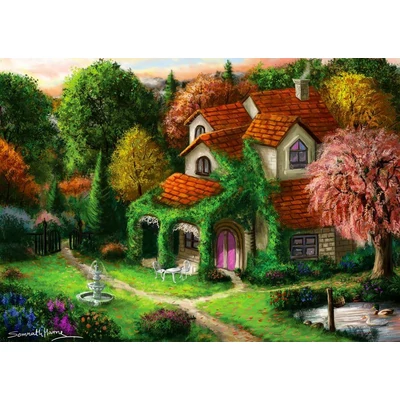 Enjoy Puzzle - 1931 - Cottage in the Forrest - 1000 db-os puzzle