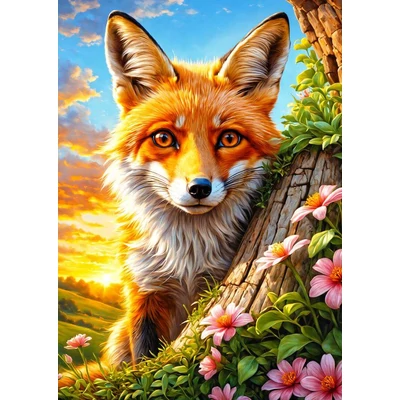 Enjoy 2387 - Curious Fox - 1000 db-os puzzle