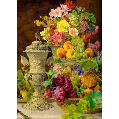 Enjoy Puzzle - 1218 - Ferdinand Georg Waldmuller: Still Life with Fruits - 1000 db-os puzzle