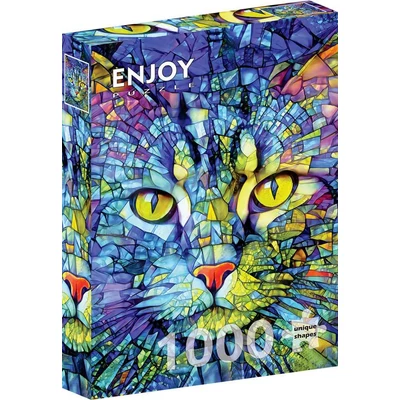 Enjoy 2310 - Fiona the Stained Glass Cat - 1000 db-os puzzle