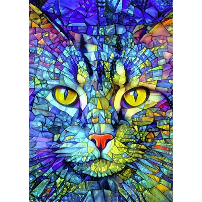 Enjoy 2310 - Fiona the Stained Glass Cat - 1000 db-os puzzle
