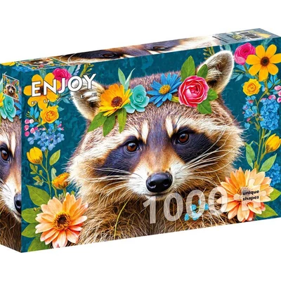 Enjoy 2389 - Floral Raccoon - 1000 db-os puzzle
