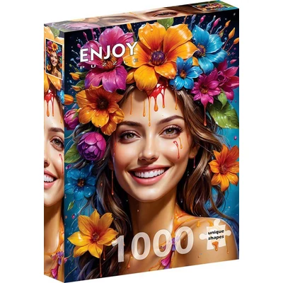 Enjoy 2148 - Flower Girl - 1000 db-os puzzle