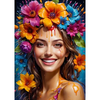 Enjoy 2148 - Flower Girl - 1000 db-os puzzle
