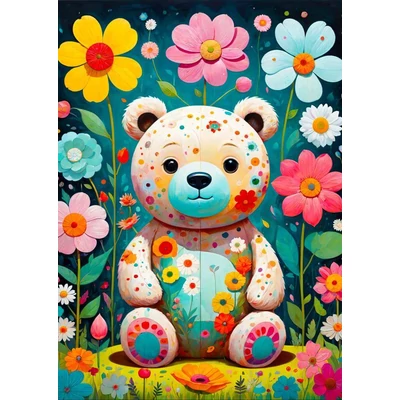 Enjoy 2150 - Flower Teddy Bear - 1000 db-os puzzle