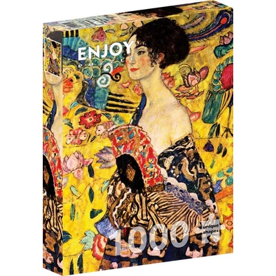 Enjoy 1128 - Gustav Klimt: Lady with a Fan - 1000 db-os puzzle