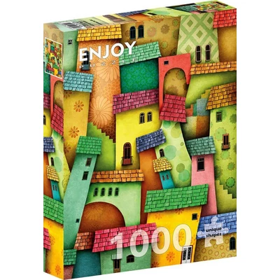 Enjoy 1629 - Joyful Houses - 1000 db-os puzzle