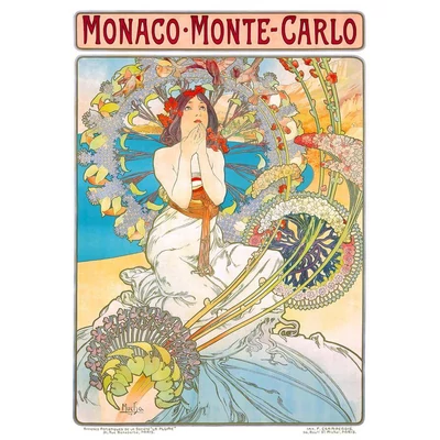 Enjoy Puzzle - 1560 - Monaco Monte Carlo, Alphonse Mucha - 1000 db-os puzzle