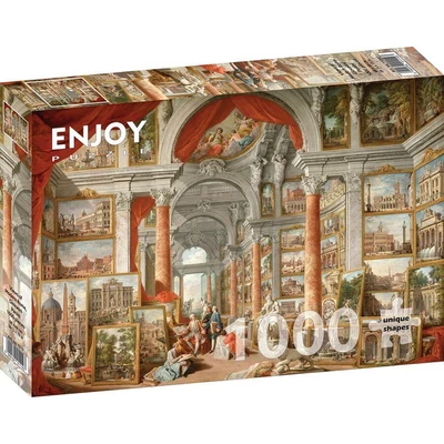 Enjoy Puzzle - 1119 - Paolo Panini: Views of Modern Rome - 1000 db-os puzzle