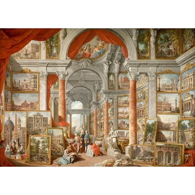 Enjoy Puzzle - 1119 - Paolo Panini: Views of Modern Rome - 1000 db-os puzzle