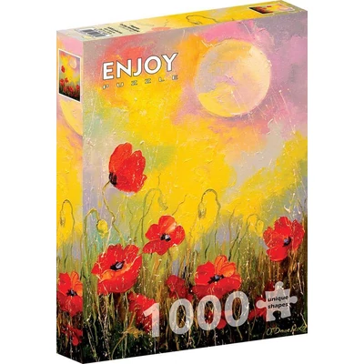 Enjoy Puzzle - 1823 - Poppies in the Moonlight - 1000 db-os puzzle