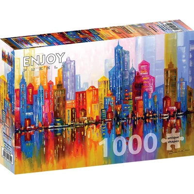 Enjoy 1729 - Rainbow City - 1000 db-os puzzle