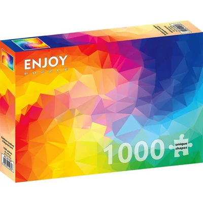 Enjoy 1239 - Rainbow Gradient Poligonal Swirl - 1000 db-os puzzle