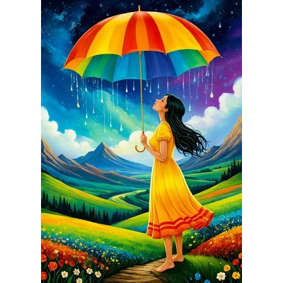 Enjoy 2386 - Rainbow Umbrella - 1000 db-os puzzle