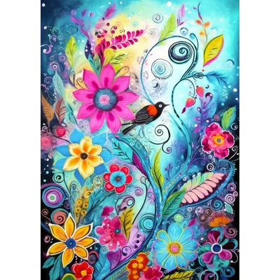 Enjoy 2326 - Red-Winged Blackbird - 1000 db-os puzzle