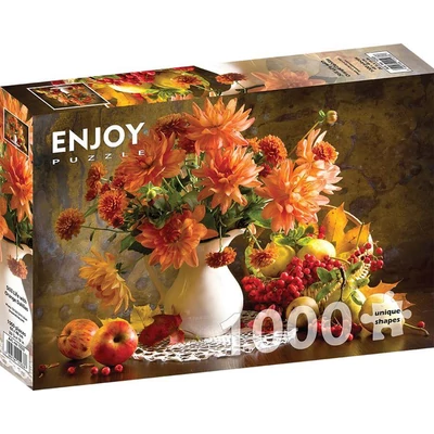 Enjoy 1233 - Still Life with Orange Dahlias - 1000 db-os puzzle