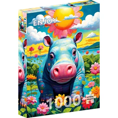 Enjoy Puzzle - 2152 - Sunny Hippo - 1000 db-os puzzle