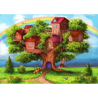 Enjoy Puzzle - 2053 - Treehouses - 1000 db-os puzzle