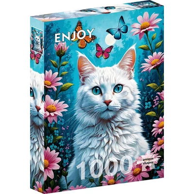 Enjoy 2140 - White Cat - 1000 db-os puzzle