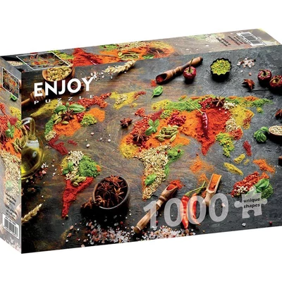 Enjoy Puzzle - 1461 - World Map in Spices - 1000 db-os puzzle