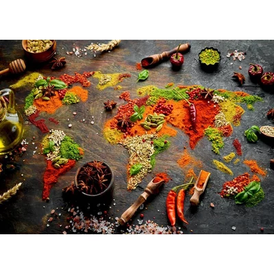 Enjoy Puzzle - 1461 - World Map in Spices - 1000 db-os puzzle